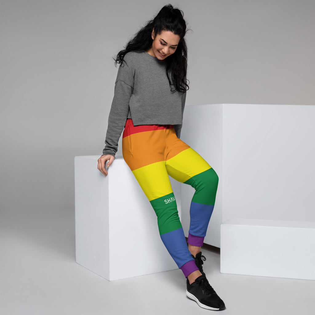 Pride Flag LGBTQ Joggers Women’s Size SHAVA CO