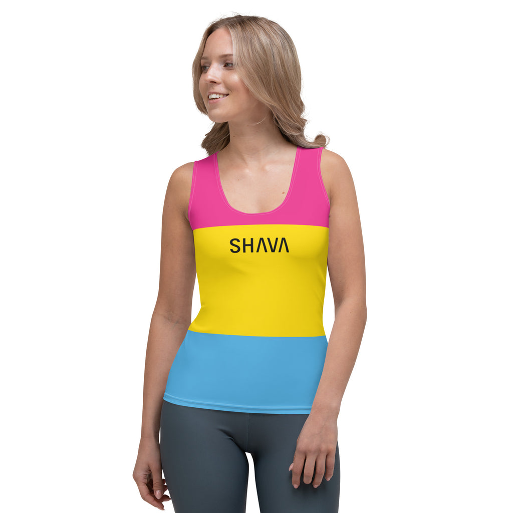 Pansexual Flag LGBTQ Sublimation Cut & Sew Women’s Tank Top SHAVA CO