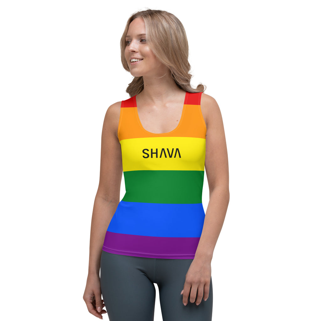 Rainbow Flag LGBTQ Sublimation Cut & Sew Women’s Tank Top SHAVA