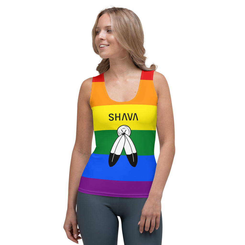 Two Spirit Flag LGBTQ Sublimation Cut & Sew Women’s Tank Top SHAVA