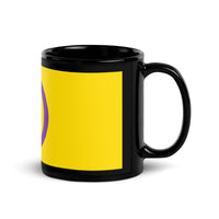 Thumbnail for Intersexual Flag LGBTQ Black Glossy 15oz Coffee Mug SHAVA CO