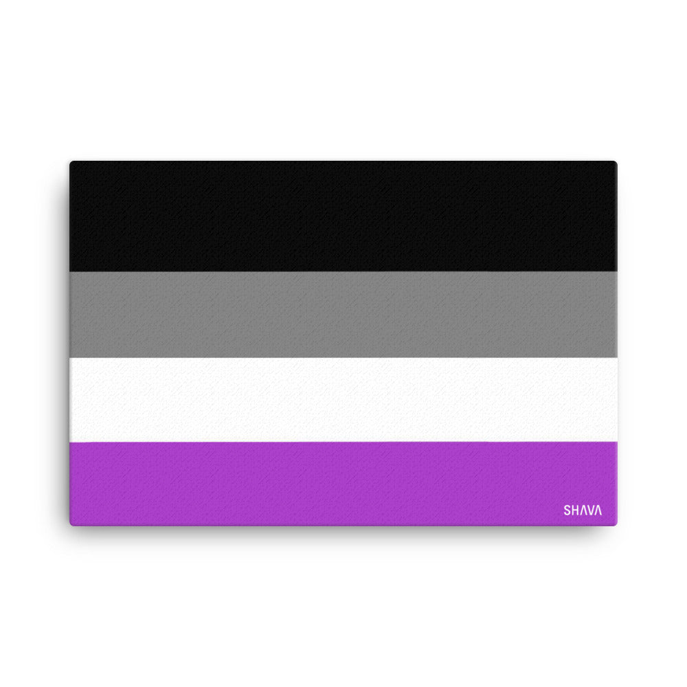 Asexual Flag LGBTQ Canvas SHAVA