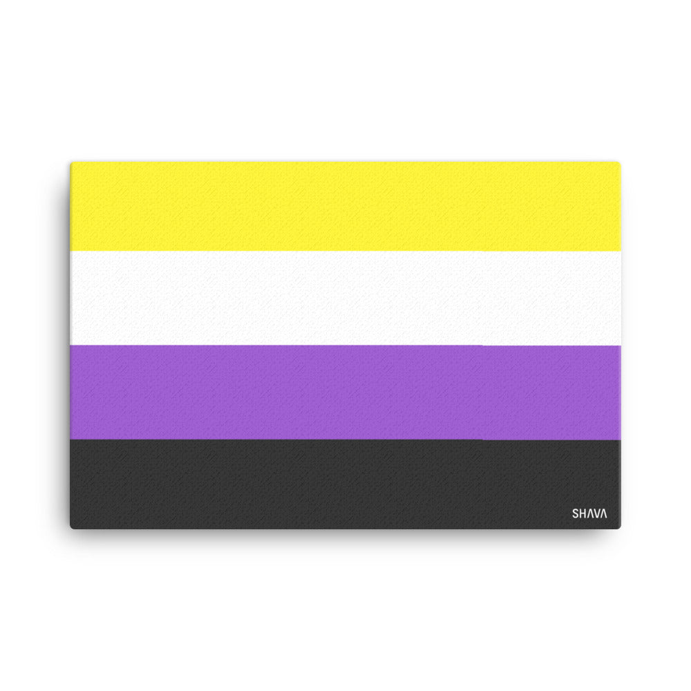 Non Binary Flag LGBTQ Canvas SHAVA