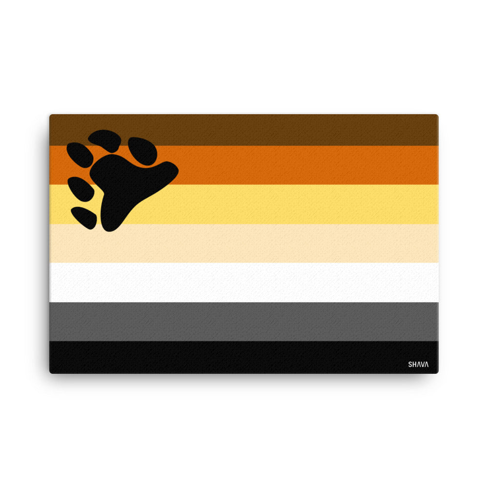 Bear Flag LGBTQ Canvas SHAVA