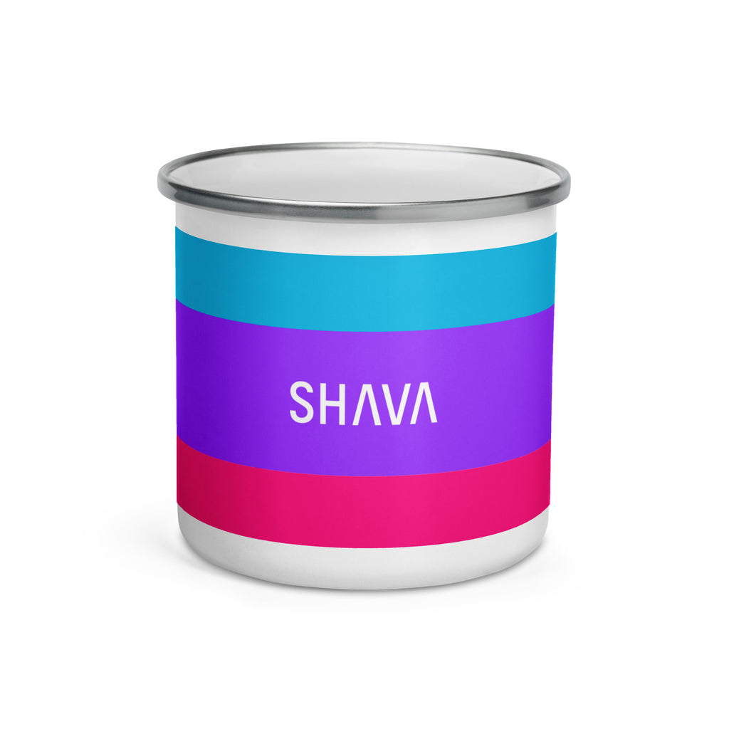 Androgyne Flag LGBTQ Enamel Coffee Mug SHAVA CO