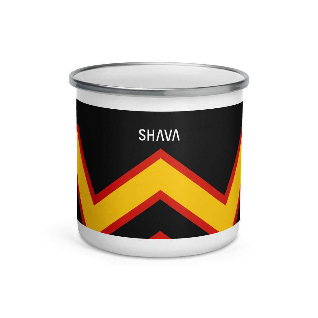 Rubber Flag LGBTQ Enamel Coffee Mug SHAVA