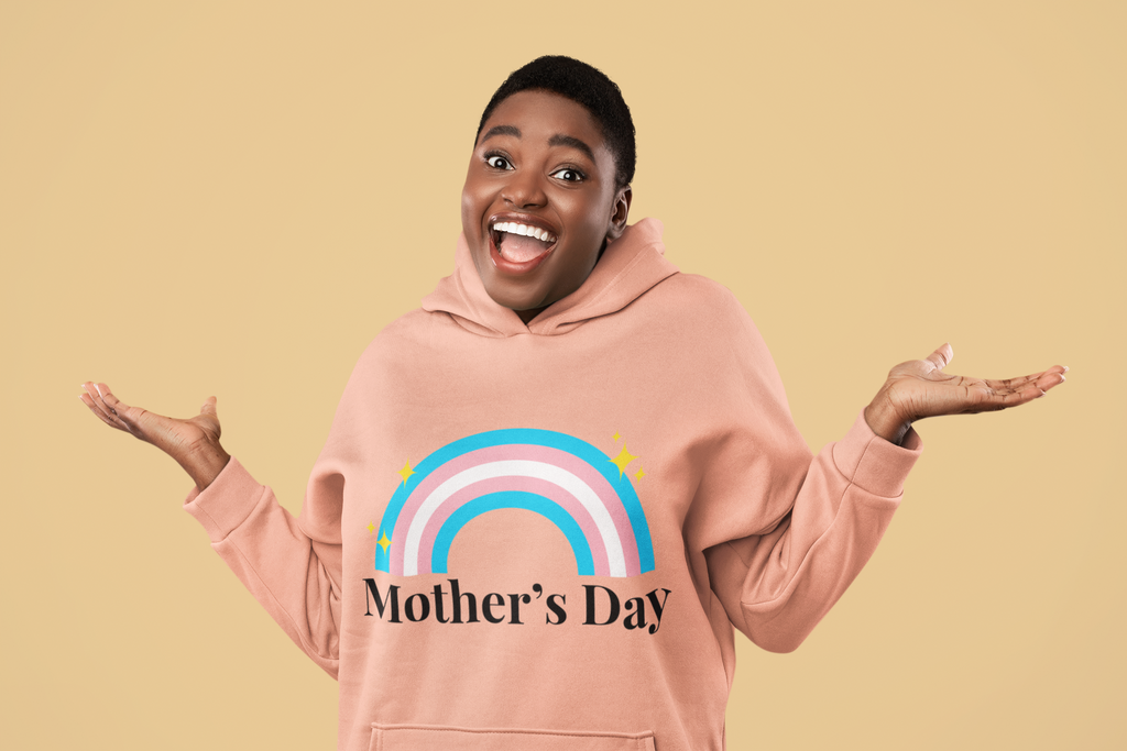 Transgender Flag Mother's Day Unisex Premium Pullover Hoodie - Mother's Day Printify