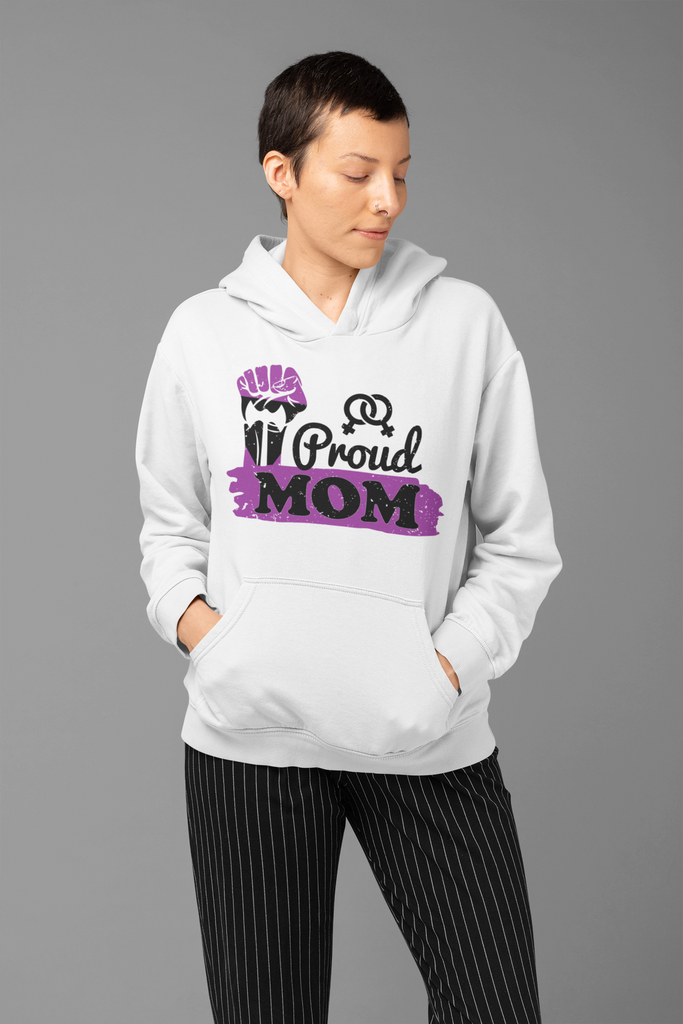 Labrys Lesbian Flag Mother's Day Unisex Premium Pullover Hoodie - Proud Mom Printify
