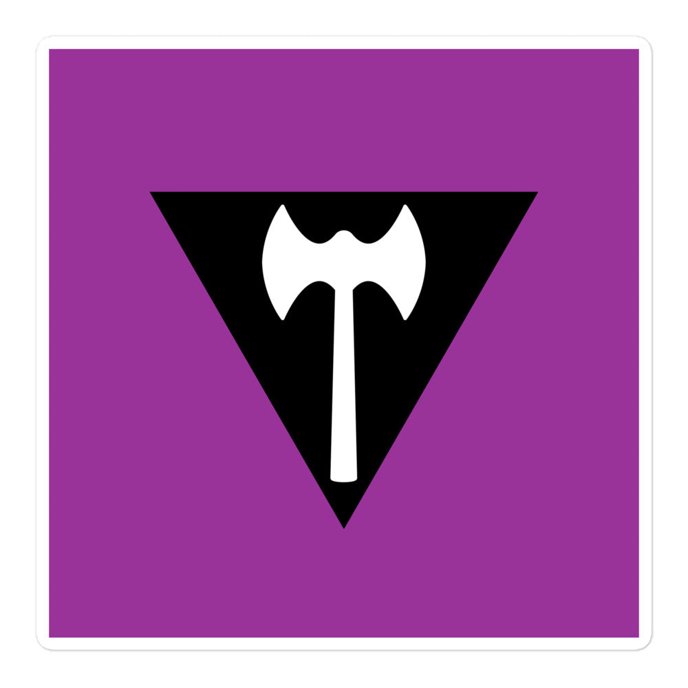 Labrys Lesbian Flag LGBTQ Sticker SHAVA