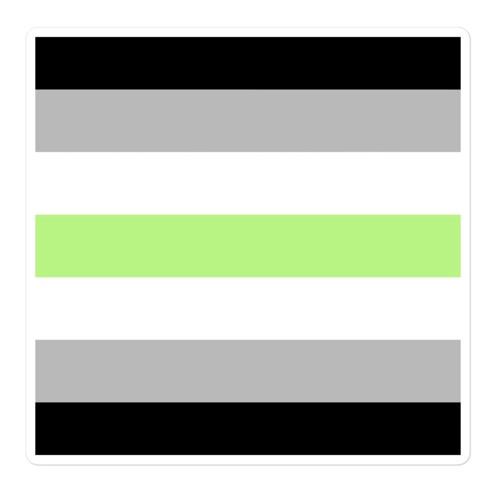 Agender Flag LGBTQ Sticker SHAVA