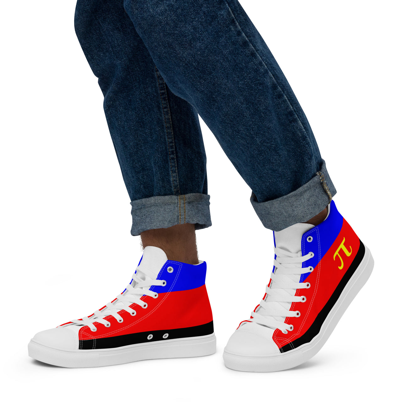Polyamory Flag LGBTQ High Top Canvas Shoes Men’s Size SHAVA