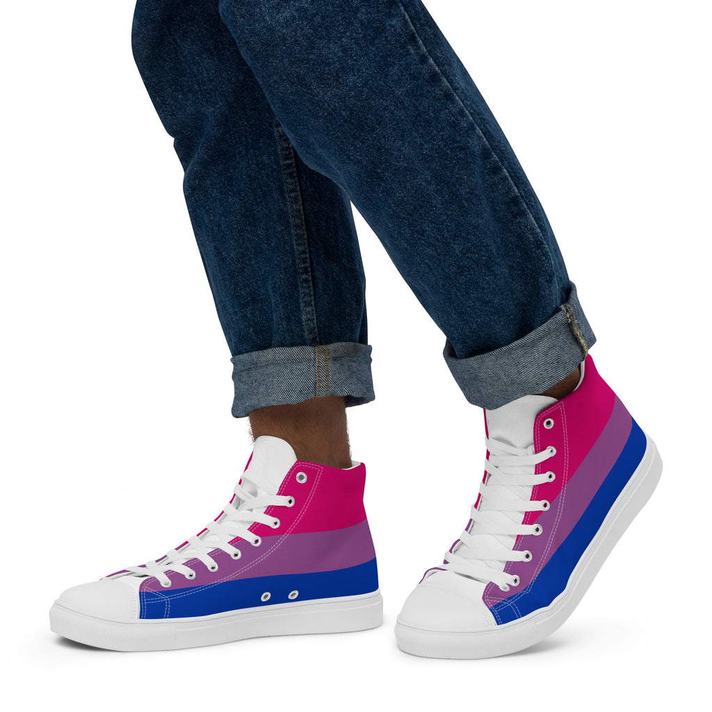 Bisexual Flag LGBTQ High Top Canvas Shoes Men’s Size SHAVA CO