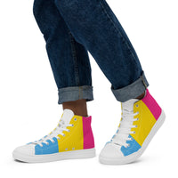 Thumbnail for Pansexual Flag LGBTQ High Top Canvas Shoes Men’s Size SHAVA CO