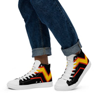 Thumbnail for Rubber Flag LGBTQ High Top Canvas Shoes Men’s Size SHAVA