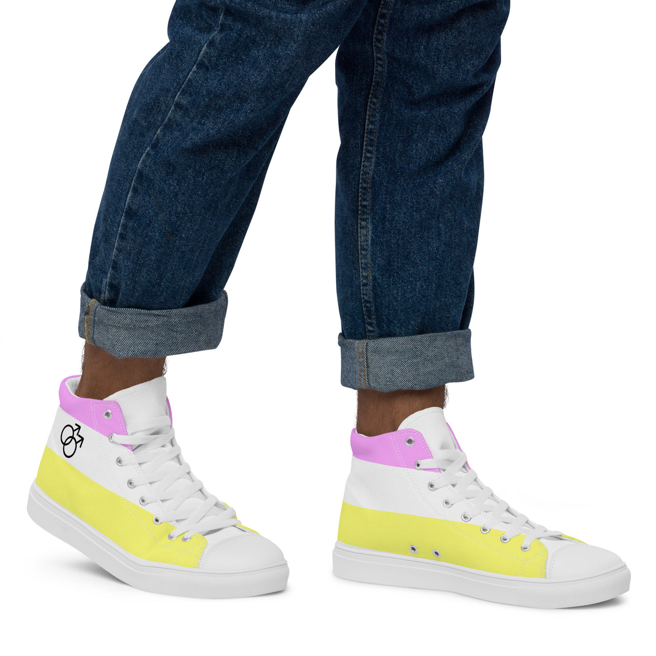 Twink Flag LGBTQ High Top Canvas Shoes Men’s Size SHAVA