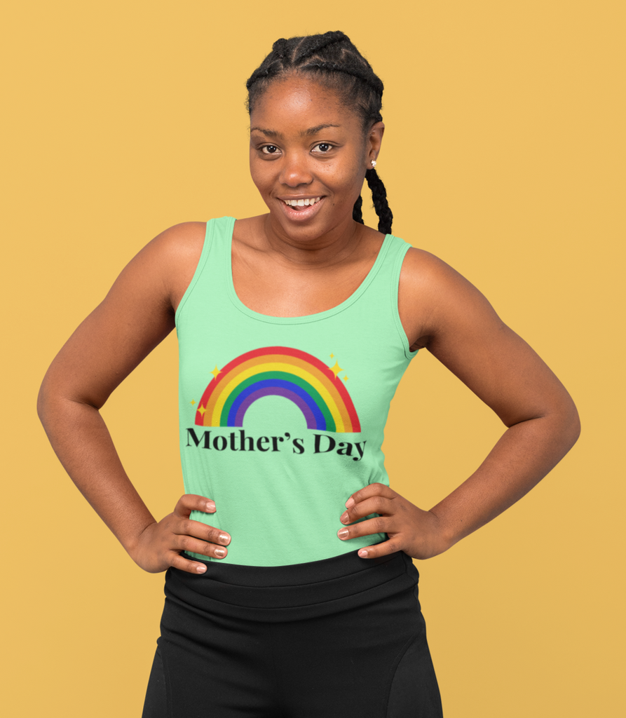 Lgbtq Pride Flag Mother's Day Ideal Racerback Tank - Mother's Day SHAVA CO