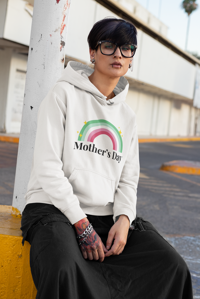 Abrosexual Flag Mother's Day Unisex Premium Pullover Hoodie - Mother's Day Printify