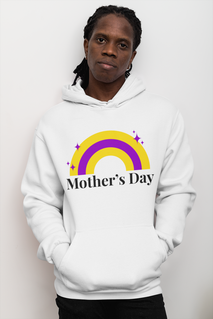 Intersex Flag Mother's Day Unisex Premium Pullover Hoodie - Mother's Day Printify