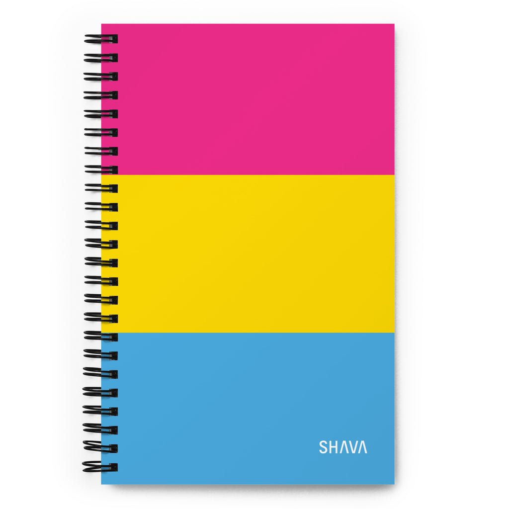 Pansexual Flag LGBTQ Spiral Notebook SHAVA CO