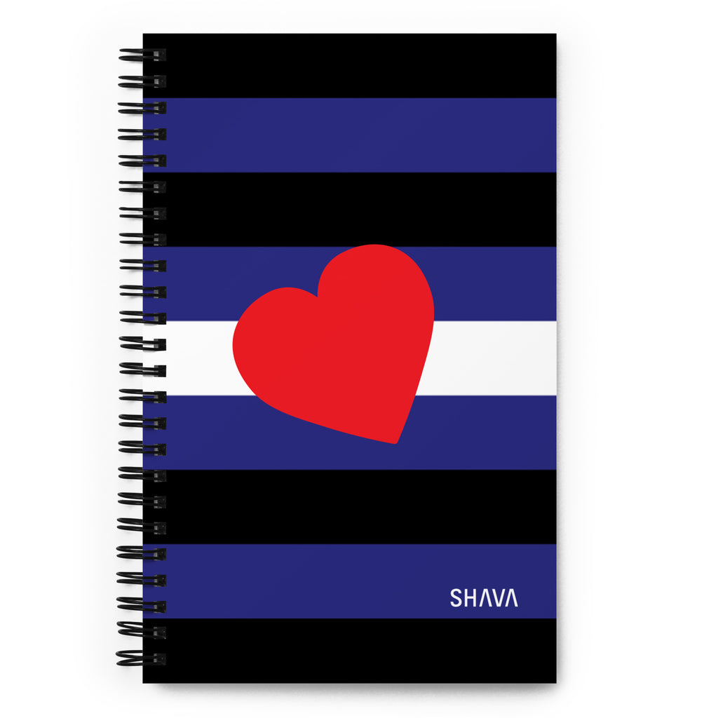 Leather Flag LGBTQ Spiral Notebook SHAVA