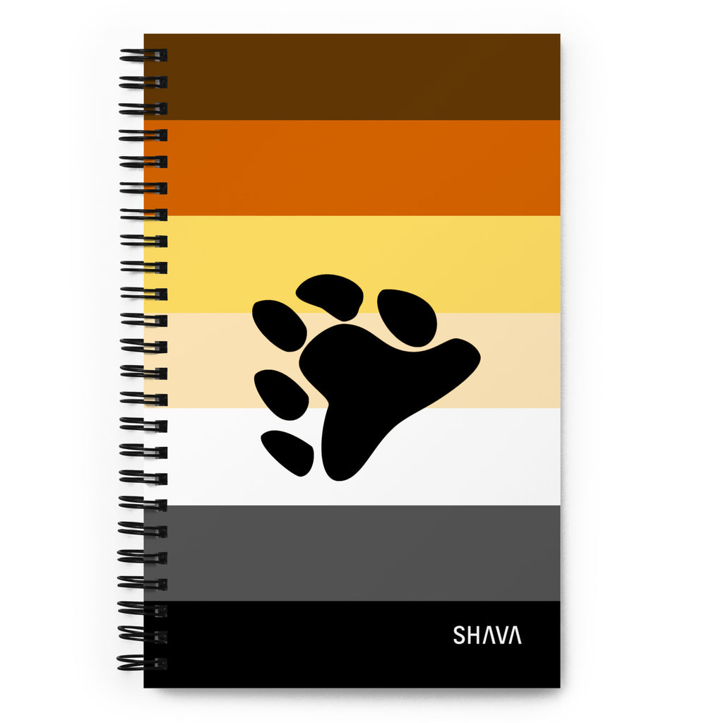 Bear Flag LGBTQ Spiral Notebook SHAVA