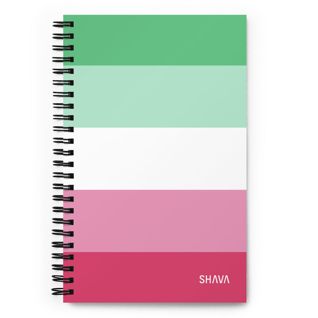 Abrosexual Flag LGBTQ Spiral Notebook SHAVA