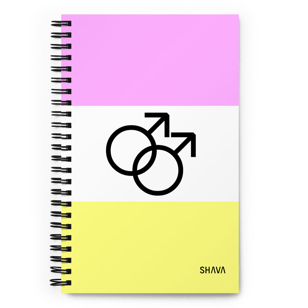 Twink Flag LGBTQ Spiral Notebook SHAVA