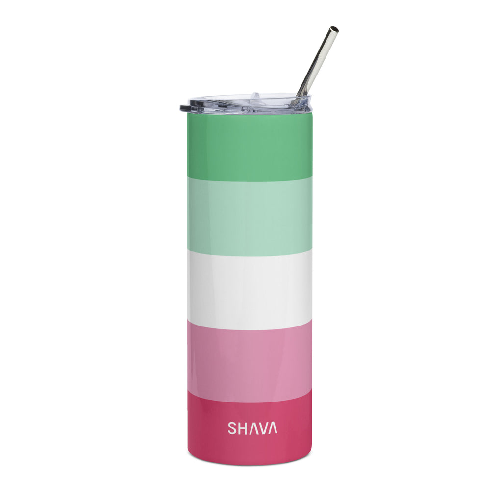 Abrosexual Flag LGBTQ Stainless Steel Tumbler SHAVA