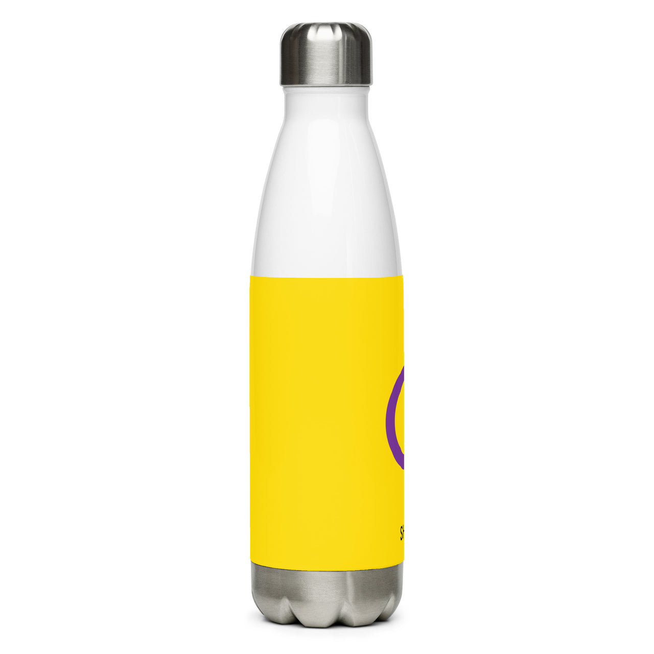 Intersexual Flag LGBTQ Stainless Steel Water 17oz Bottle SHAVA CO