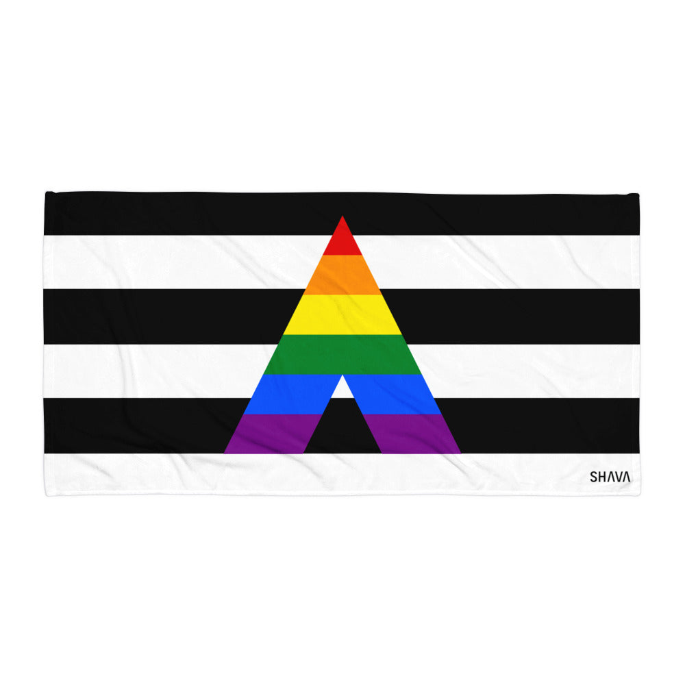 Straight Ally Flag LGBTQ Towel SHAVA