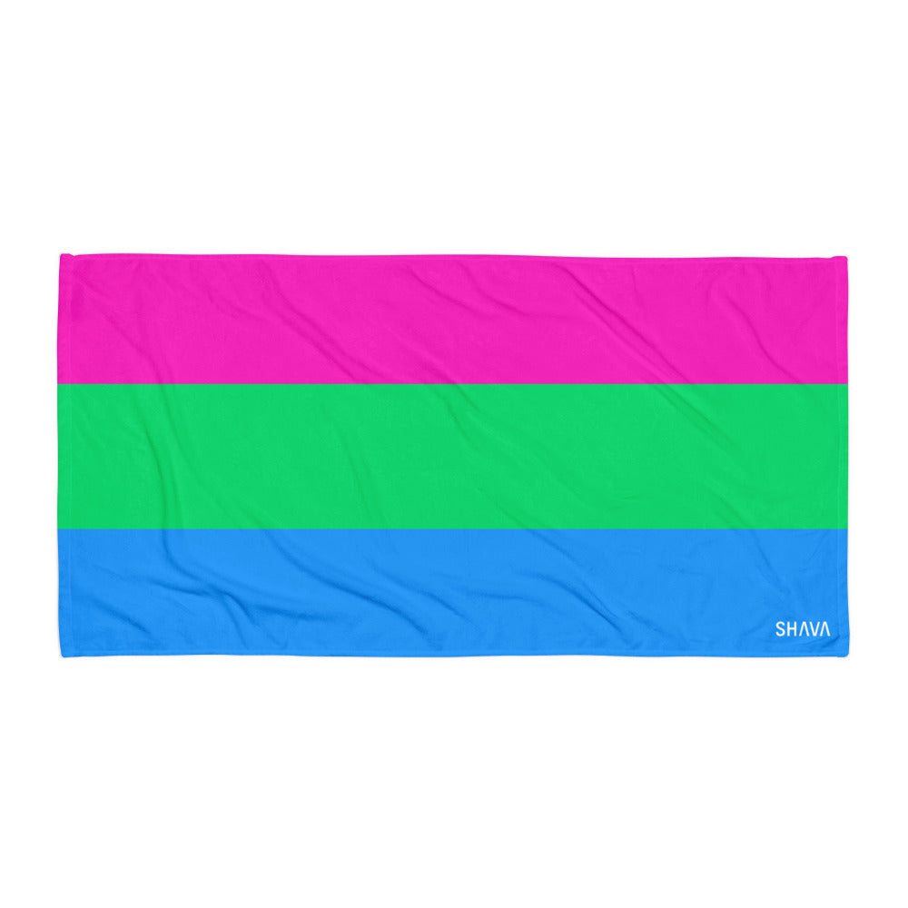 Polysexual Flag LGBTQ Towel SHAVA