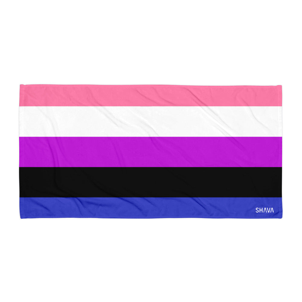 Genderfluid Flag LGBTQ Towel SHAVA