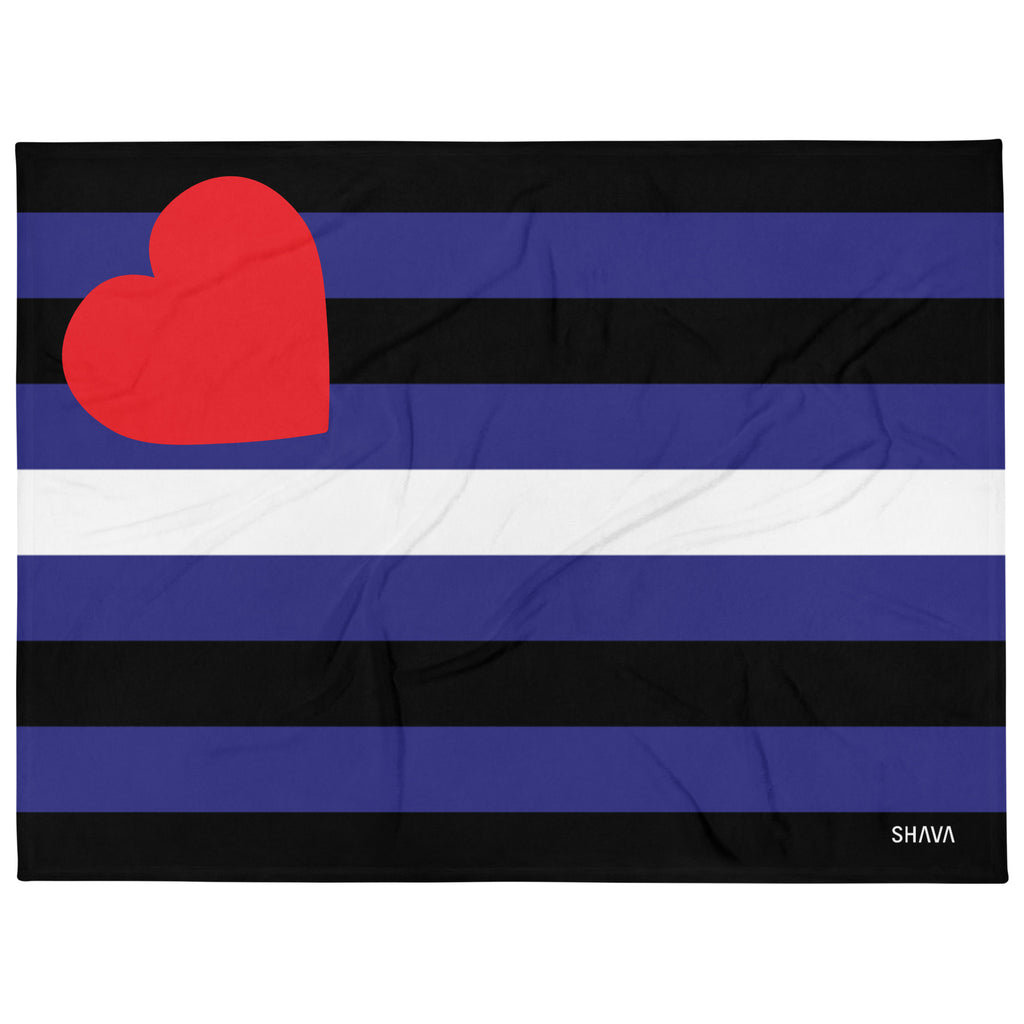 Leather Flag LGBTQ Blanket SHAVA