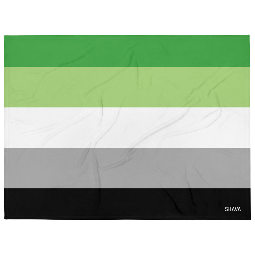 Aromantic Flag LGBTQ Blanket SHAVA