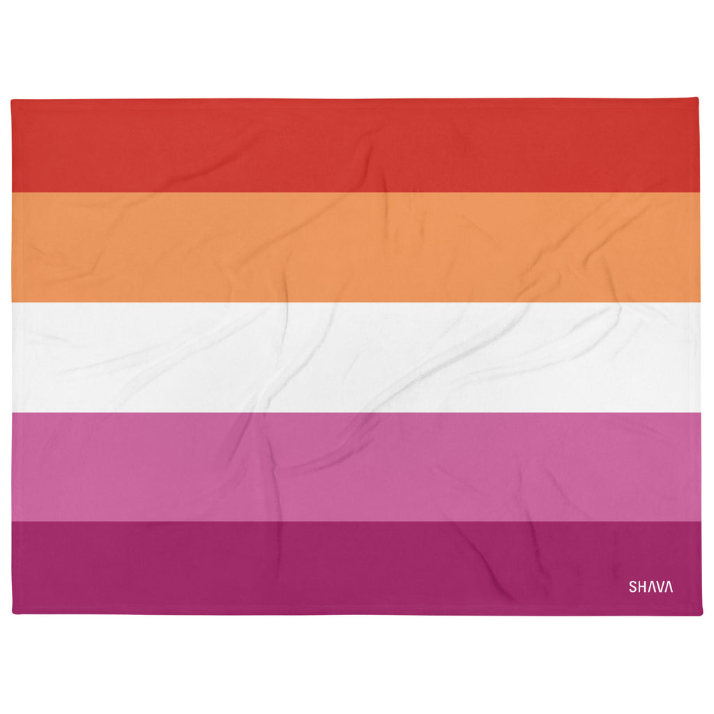 Lesbian Flag LGBTQ Blanket SHAVA CO