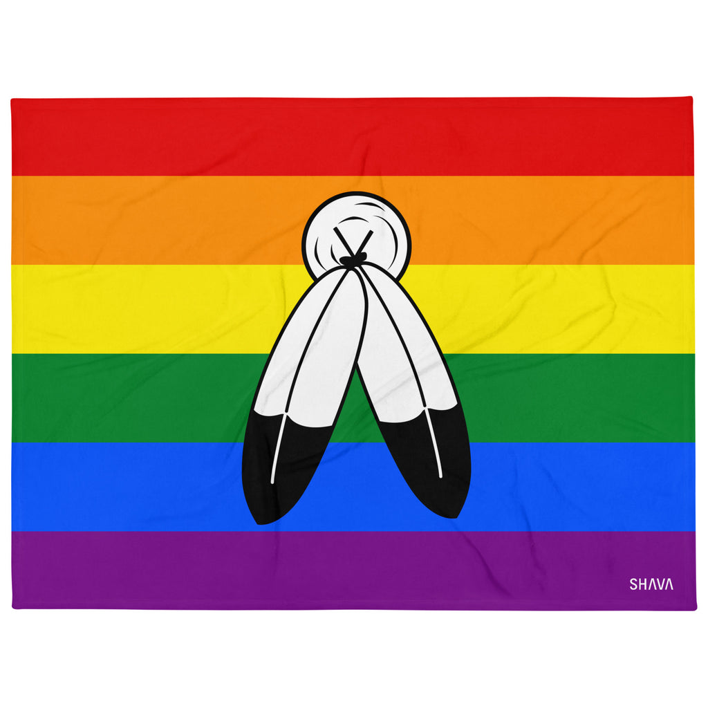 Two Spirit Flag LGBTQ Blanket SHAVA