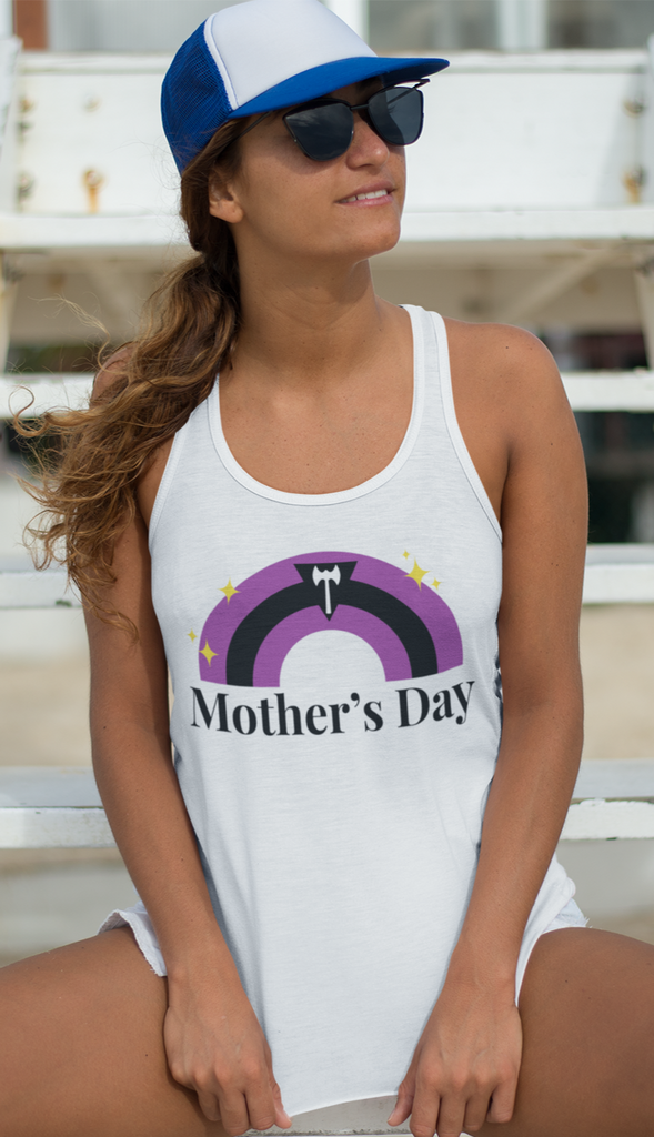 Labrys Lesbian Pride Flag Mother's Day Ideal Racerback Tank - Mother's Day SHAVA CO