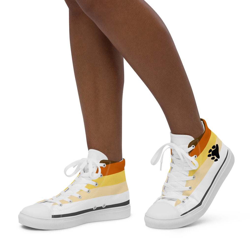 Bear Flag LGBTQ High Top Canvas Shoes Women’s Size SHAVA