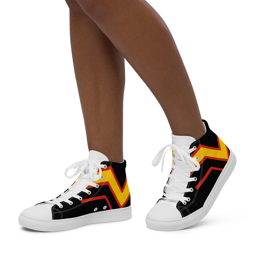 Rubber Flag LGBTQ High Top Canvas Shoes Women’s Size SHAVA