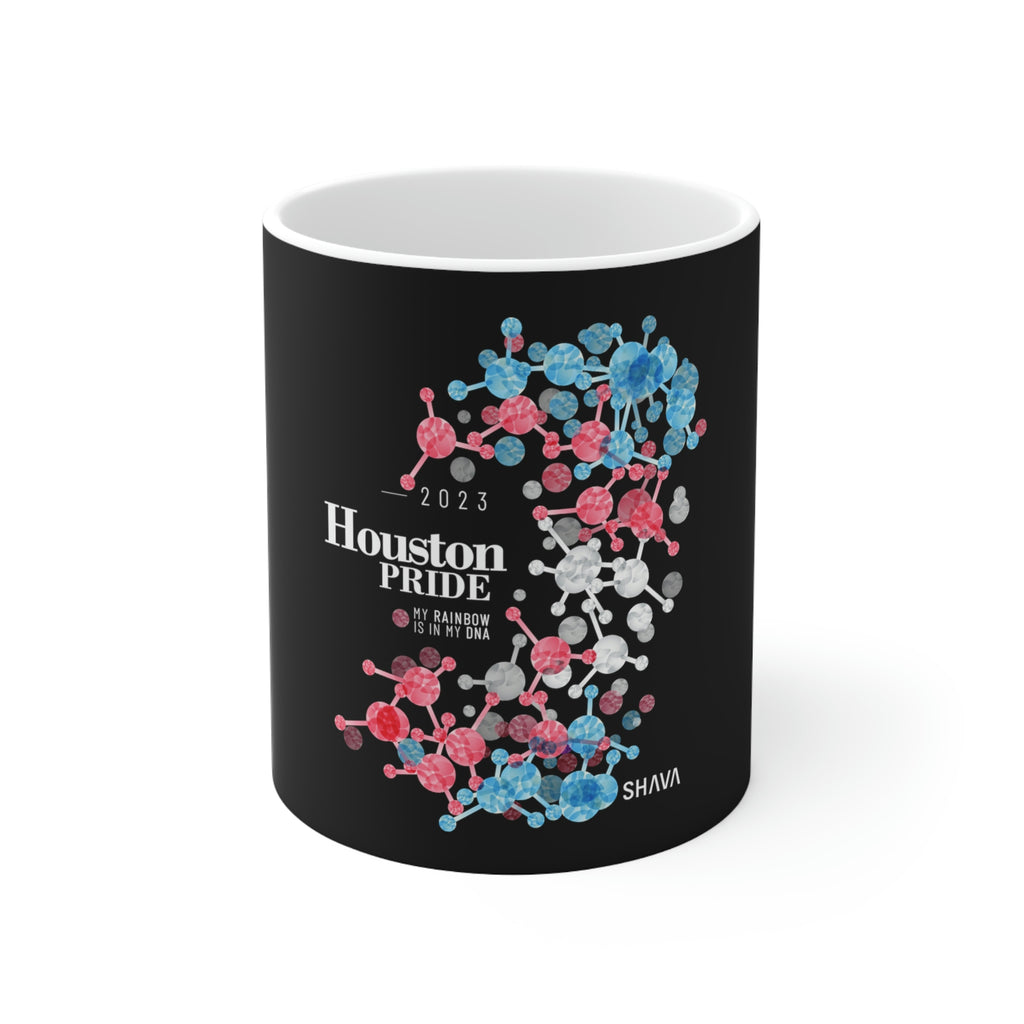 Transgender Flag Ceramic Mug Houston Pride - Rainbow Is In My DNA SHAVA CO