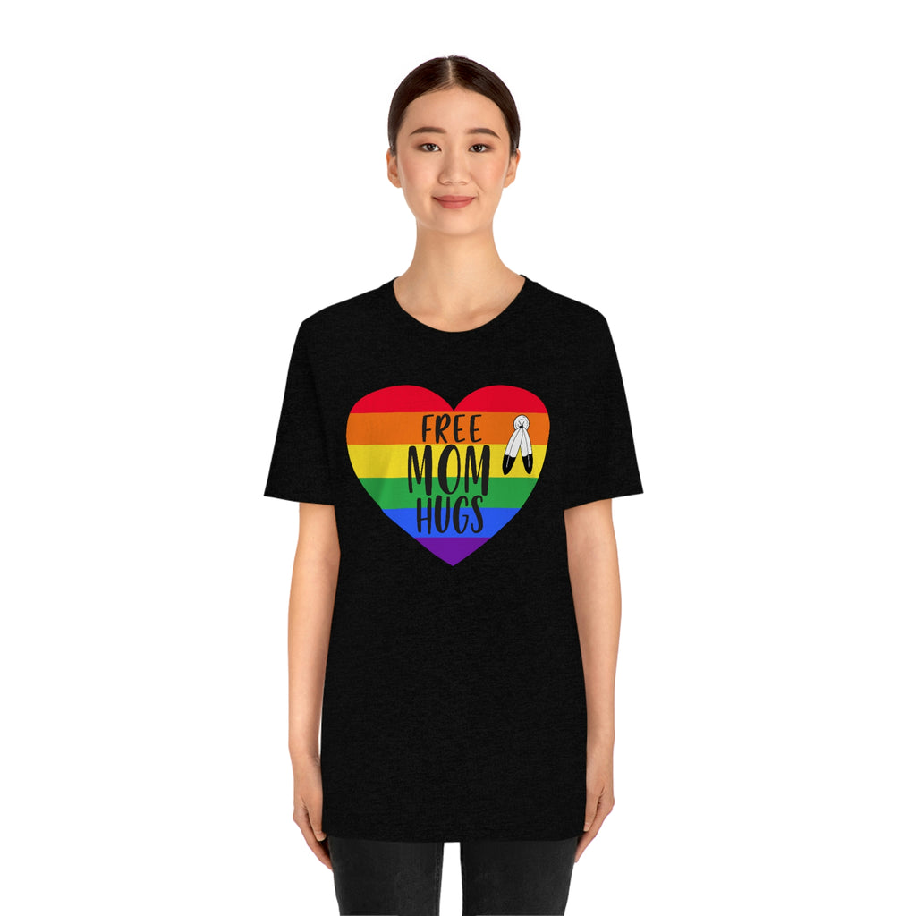 Two Spirit Pride Flag Mother's Day Unisex Short Sleeve Tee - Free Mom Hugs SHAVA CO