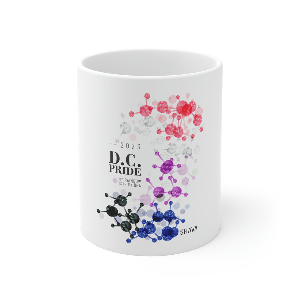 Genderfluid Flag Ceramic Mug D.C. Pride - Rainbow Is In My DNA SHAVA CO