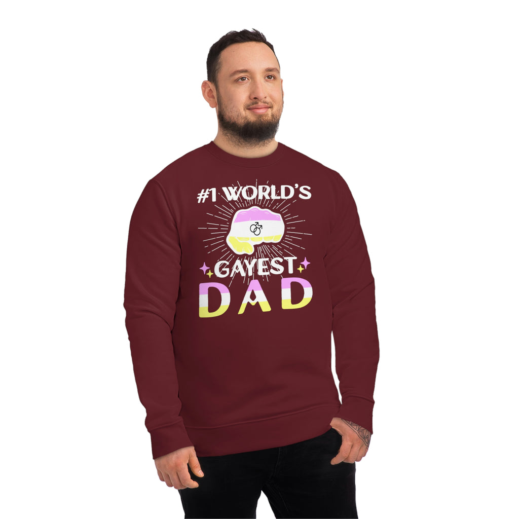 Twink Pride Flag Sweatshirt Unisex Size - #1 World's Gayest Dad Printify