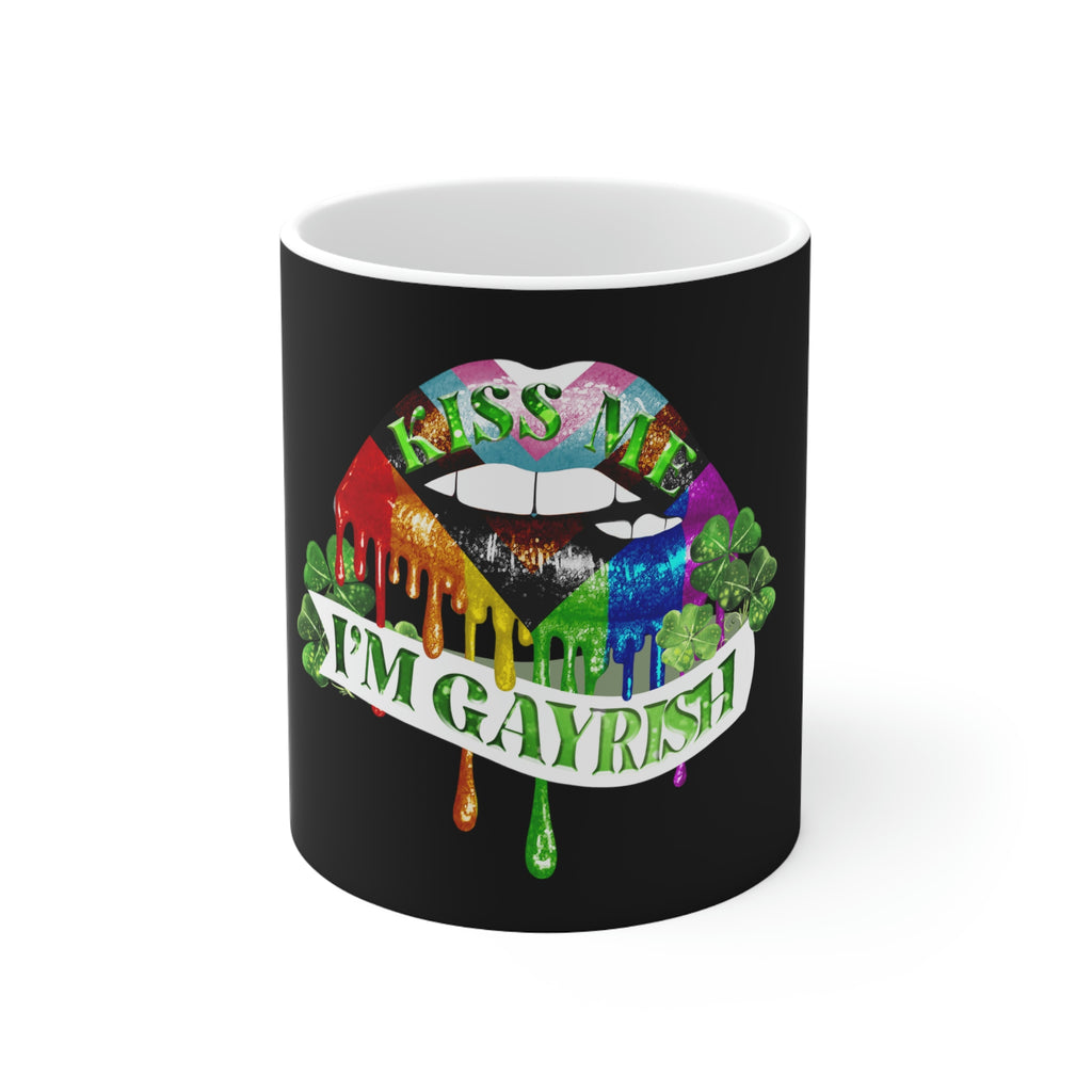 St. Patrick's Day Ceramic Mug 11oz - Kiss Me Printify