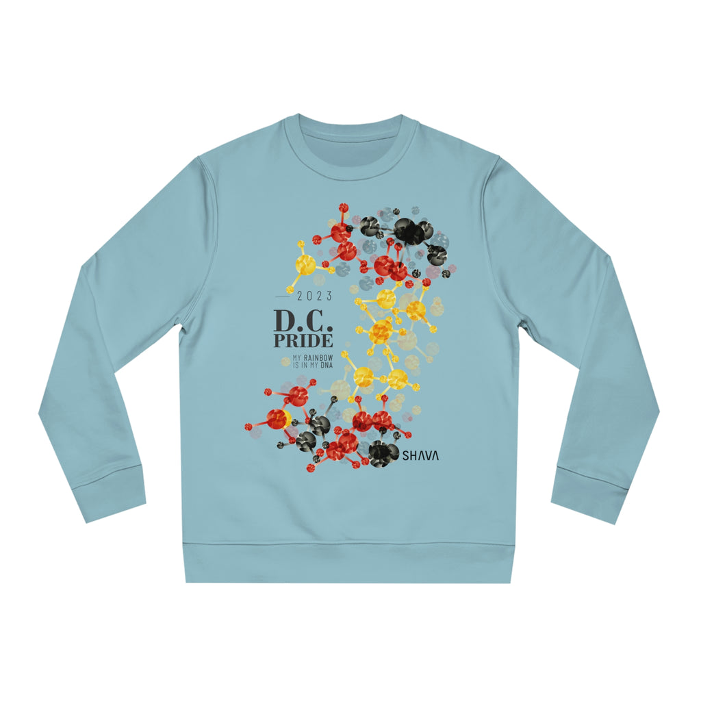 Rubber Flag D.C Pride Sweatshirt Unisex Size - My Rainbow Is In My DNA Printify
