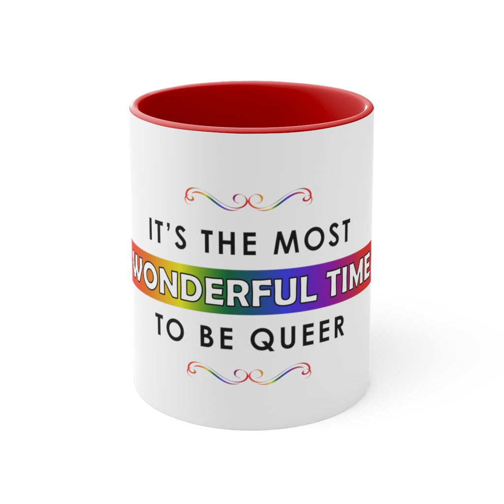 Christmas LGBTQ Two Tone Custom Accent Coffee Mug Printify