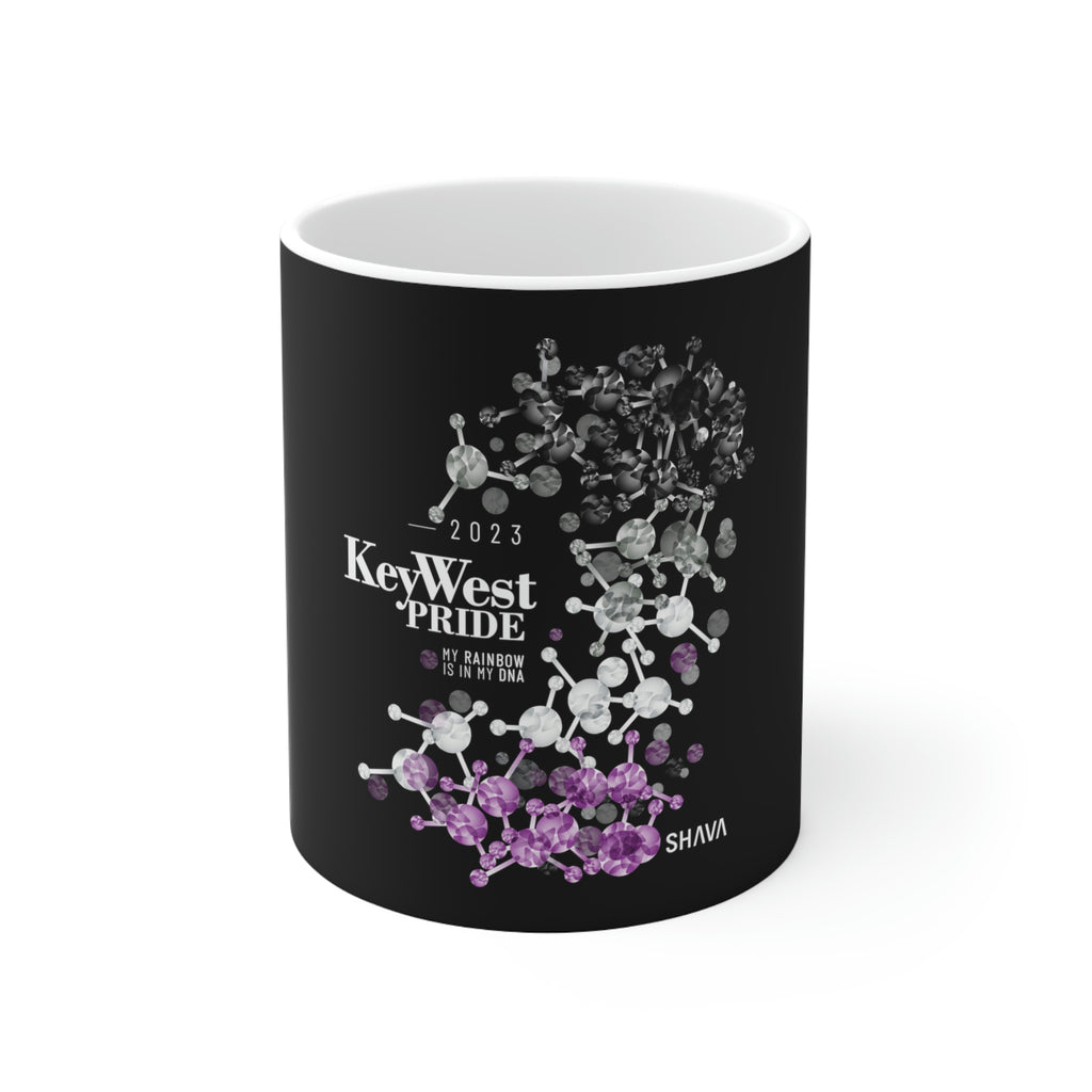 Asexual Flag Ceramic Mug Key West Pride - Rainbow Is In My DNA SHAVA CO