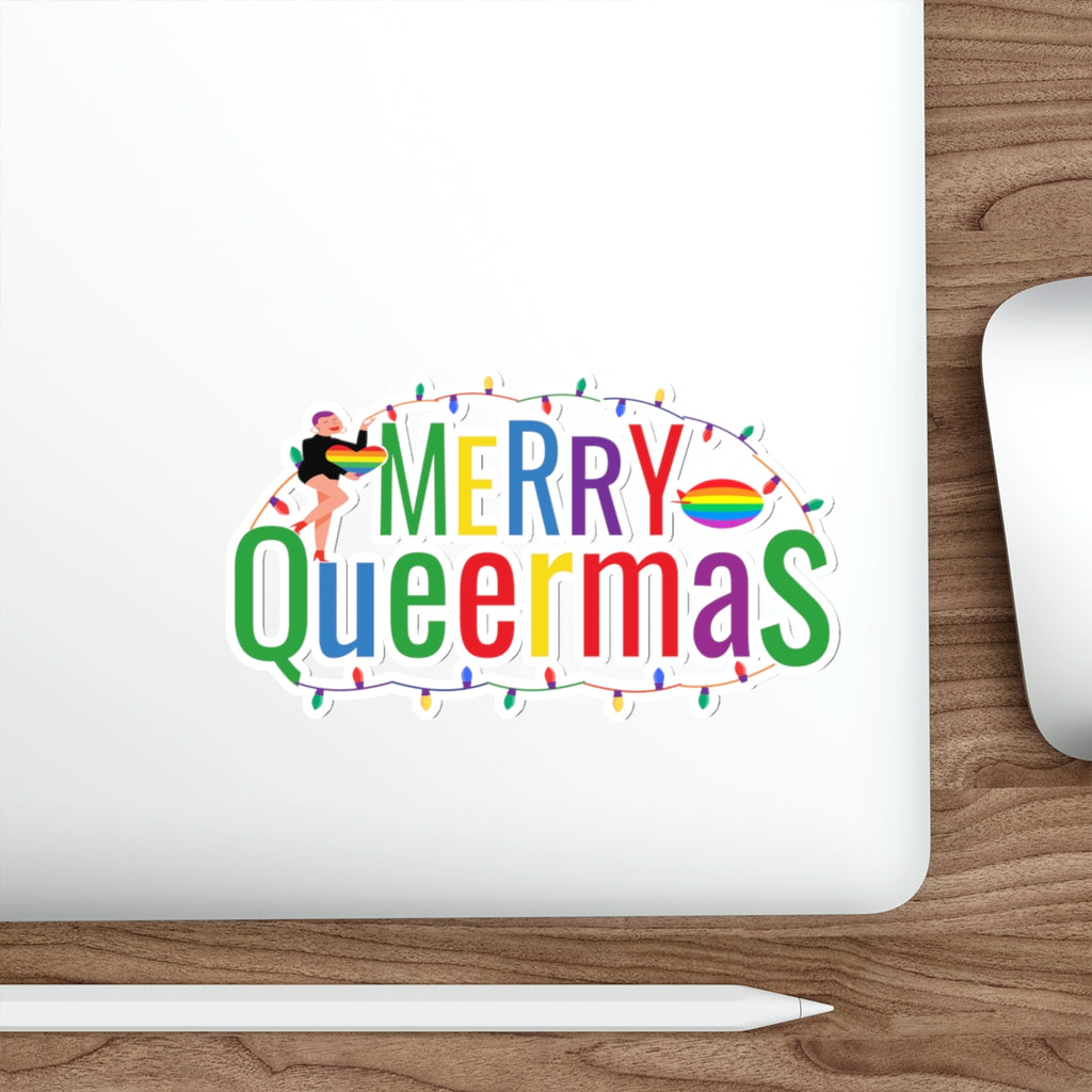 Christmas LGBTQ Die-Cut Stickers Printify