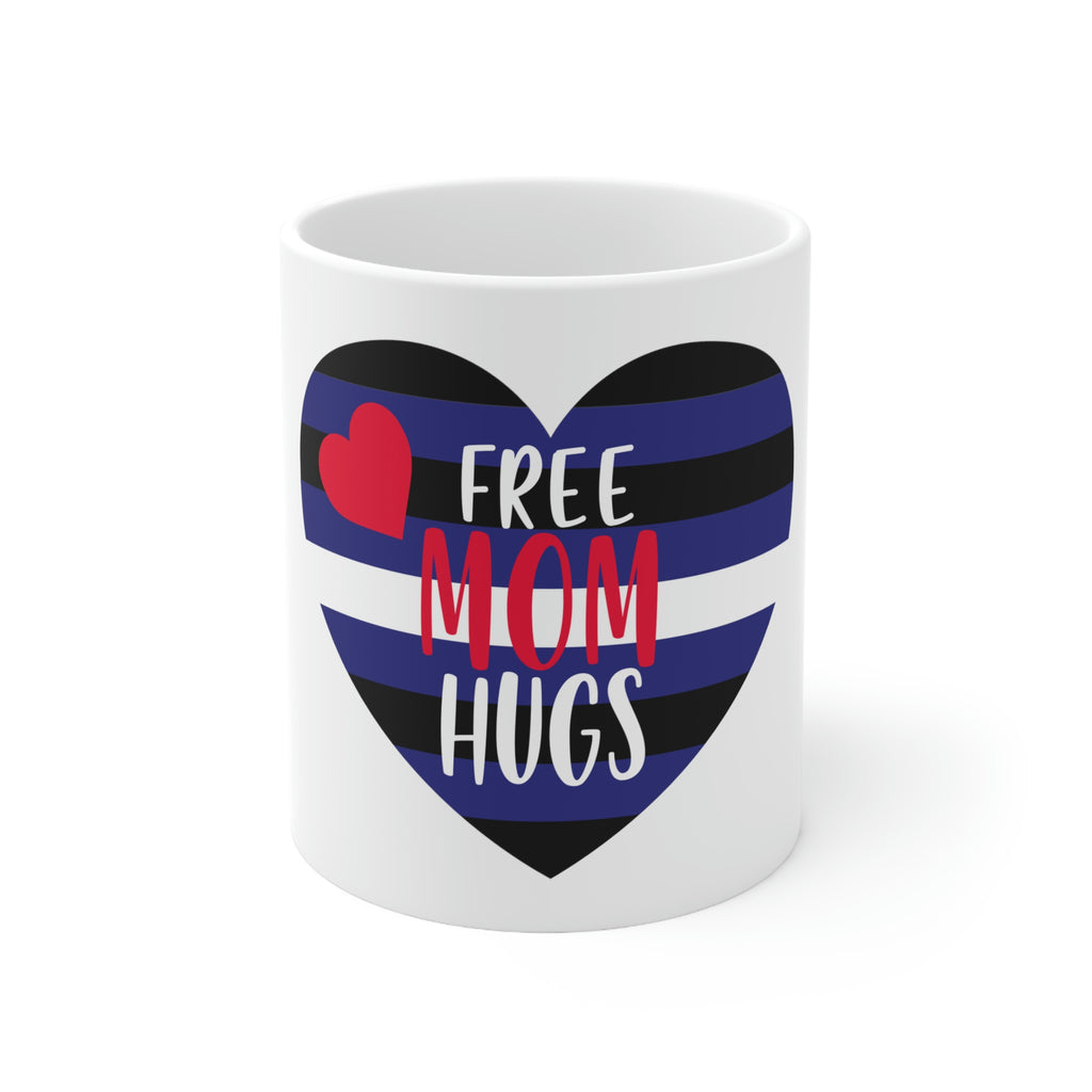 Leather Flag Ceramic Mug  - Free Mom Hugs Printify