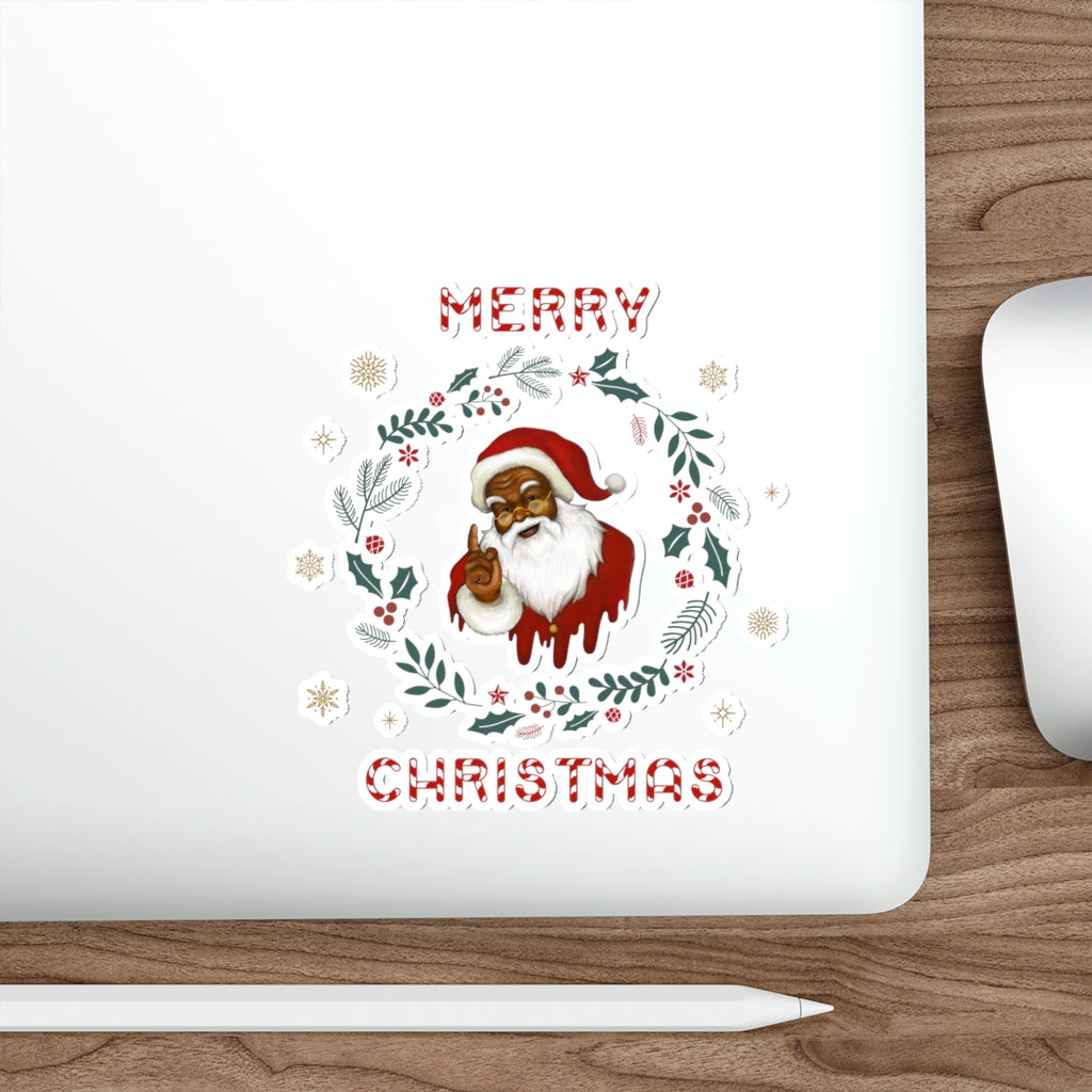 Christmas Die-Cut Stickers Printify